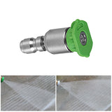 Maxbell Spray Nozzle Tips 4000 PSI Power Washer Attachments Tips for Driveway Car Green 25°