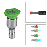 Maxbell Spray Nozzle Tips 4000 PSI Power Washer Attachments Tips for Driveway Car Green 25°