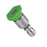 Maxbell Spray Nozzle Tips 4000 PSI Power Washer Attachments Tips for Driveway Car Green 25°
