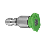 Maxbell Spray Nozzle Tips 4000 PSI Power Washer Attachments Tips for Driveway Car Green 25°