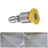 Maxbell Spray Nozzle Tips 4000 PSI Power Washer Attachments Tips for Driveway Car Yellow 15°