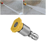 Maxbell Spray Nozzle Tips 4000 PSI Power Washer Attachments Tips for Driveway Car Yellow 15°