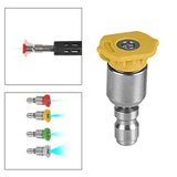 Maxbell Spray Nozzle Tips 4000 PSI Power Washer Attachments Tips for Driveway Car Yellow 15°