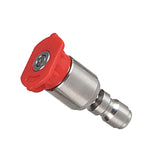 Maxbell Spray Nozzle Tips 4000 PSI Power Washer Attachments Tips for Driveway Car Red  0°