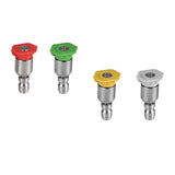 Maxbell Spray Nozzle Tips 4000 PSI Power Washer Attachments Tips for Driveway Car Red  0°