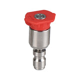 Maxbell Spray Nozzle Tips 4000 PSI Power Washer Attachments Tips for Driveway Car Red  0°