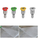 Maxbell Spray Nozzle Tips 4000 PSI Power Washer Attachments Tips for Driveway Car Red  0°