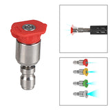 Maxbell Spray Nozzle Tips 4000 PSI Power Washer Attachments Tips for Driveway Car Red  0°