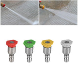 Maxbell Spray Nozzle Tips 4000 PSI Power Washer Attachments Tips for Driveway Car Red  0°