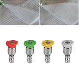 Maxbell Spray Nozzle Tips 4000 PSI Power Washer Attachments Tips for Driveway Car Red  0°