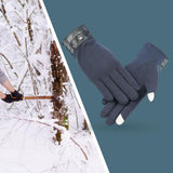 Maxbell Lightweight Winter Gloves Non Slip Gloves Flexible for Camping Hiking Biking Blue