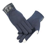 Maxbell Lightweight Winter Gloves Non Slip Gloves Flexible for Camping Hiking Biking Blue