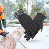 Maxbell Lightweight Winter Gloves Non Slip Gloves Flexible for Camping Hiking Biking Black