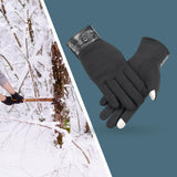 Maxbell Lightweight Winter Gloves Non Slip Gloves Flexible for Camping Hiking Biking Black