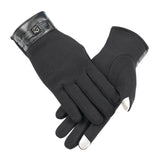 Maxbell Lightweight Winter Gloves Non Slip Gloves Flexible for Camping Hiking Biking Black