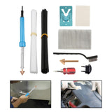 Maxbell Plastic Welding Kit 40 Plastic Rods 220V 2 Sandpaper for Canoe DIY Dashboard