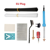Maxbell Plastic Welding Kit 40 Plastic Rods 220V 2 Sandpaper for Canoe DIY Dashboard