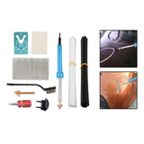 Maxbell Plastic Welding Kit 40 Plastic Rods 220V 2 Sandpaper for Canoe DIY Dashboard