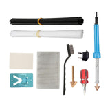 Maxbell Plastic Welding Kit 40 Plastic Rods 220V 2 Sandpaper for Canoe DIY Dashboard
