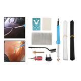 Maxbell Plastic Welding Kit 40 Plastic Rods 220V 2 Sandpaper for Canoe DIY Dashboard
