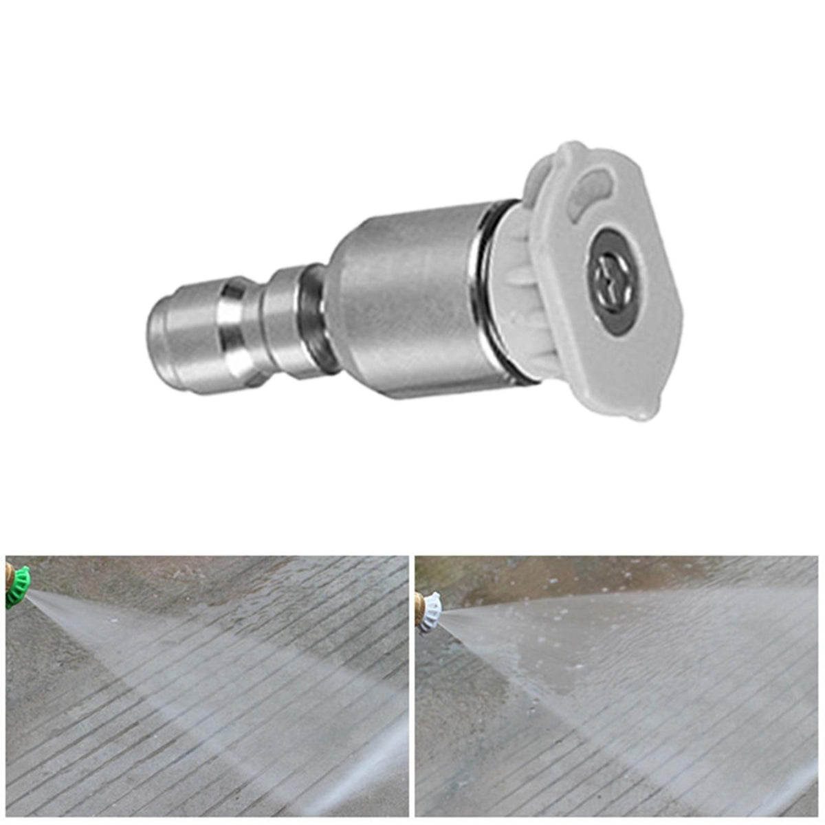 Maxbell Spray Nozzle Tips 4000 PSI Power Washer Attachments Tips for Driveway Car White 40°