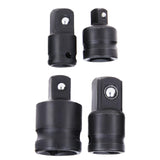 Maxbell 4 Pieces Air Impact Adaptor Socket Extension Set Angle Bit Holder Driver