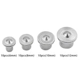 Maxbell 10Pcs Portable Center Dowel Pins Dowel Drill Points Pin for Woodworking 6mm