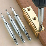 Maxbell 3x HSS Door Window Cabinet Self Centering Hinge Drill Bit for Door