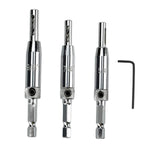 Maxbell 3x HSS Door Window Cabinet Self Centering Hinge Drill Bit for Door