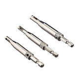 Maxbell 3x HSS Door Window Cabinet Self Centering Hinge Drill Bit for Door