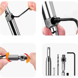 Maxbell 3x HSS Door Window Cabinet Self Centering Hinge Drill Bit for Door