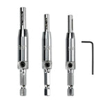 Maxbell 3x HSS Door Window Cabinet Self Centering Hinge Drill Bit for Door