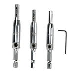 Maxbell 3x HSS Door Window Cabinet Self Centering Hinge Drill Bit for Door