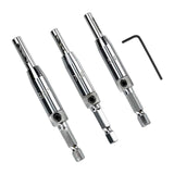 Maxbell 3x HSS Door Window Cabinet Self Centering Hinge Drill Bit for Door