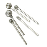 Maxbell 5Pcs Ball Head Diamond Coated Grinding Bits Round Ball Burs Grit Accessory