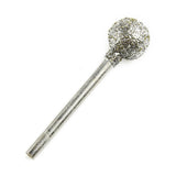 Maxbell 5Pcs Ball Head Diamond Coated Grinding Bits Round Ball Burs Grit Accessory