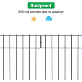 Maxbell Set of 10Pcs 30x43cm Underground Decorative Garden Fencing Path Edge Fence