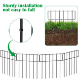 Maxbell Set of 10Pcs 30x43cm Underground Decorative Garden Fencing Path Edge Fence