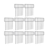 Maxbell Set of 10Pcs 30x43cm Underground Decorative Garden Fencing Path Edge Fence