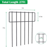 Maxbell Set of 10Pcs 30x43cm Underground Decorative Garden Fencing Path Edge Fence