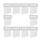 Maxbell Set of 10Pcs 30x43cm Underground Decorative Garden Fencing Path Edge Fence