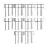 Maxbell Set of 10Pcs 30x43cm Underground Decorative Garden Fencing Path Edge Fence