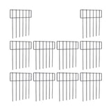 Maxbell Set of 10Pcs 30x43cm Underground Decorative Garden Fencing Path Edge Fence