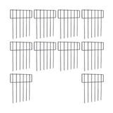 Maxbell Set of 10Pcs 30x43cm Underground Decorative Garden Fencing Path Edge Fence