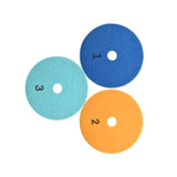 Maxbell 3Pcs Polishing Pads Marble Concrete Polishing Tool Grinding Sanding Disc