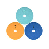Maxbell 3Pcs Polishing Pads Marble Concrete Polishing Tool Grinding Sanding Disc