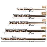 Maxbell 10 Pieces Twist Drill Bit Heat Resistance Twist Drill Bit for Metal Copper