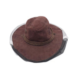 Maxbell Beekeeper Veil Hat Beekeeping Cowboy Hat for Outdoor Professional Beekeeper