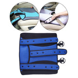 Maxbell Nonslip Maternity Car Adjuster Cushion Safe for Pregnancy Moms Blue