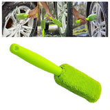 Maxbell Car Wheel Brush Wash Tool Reusable for Fenders Engines Door Plugs Green
